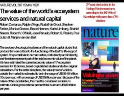 Robert Costanza: Ecosystem Service Valuation