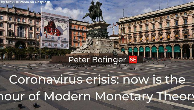 Coronavirus crisis: now is the hour of Modern Monetary Theory